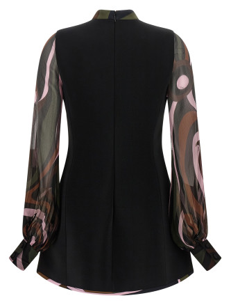 Мини-платье EMILIO PUCCI 'Marmo' (6URG206U601999) #