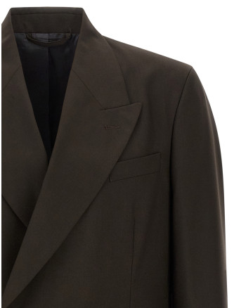 Пиджак MFPEN Double-breasted blazer (M326018DARKBROWNDRYWOOL) #