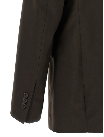 Пиджак MFPEN Double-breasted blazer (M326018DARKBROWNDRYWOOL) #