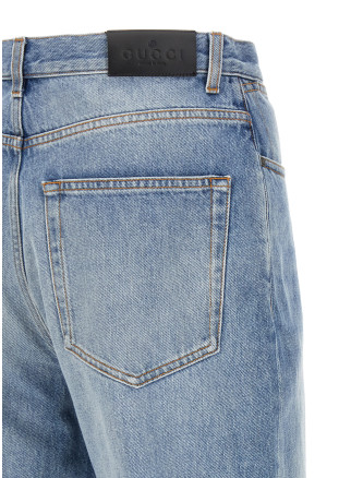 Джинсы GUCCI Light blue jeans delavé (A007YWXDDI14009) #