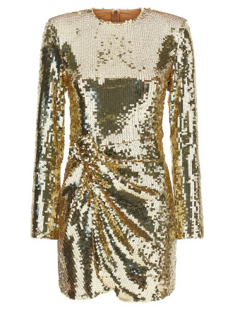Мини-платье ROTATE BIRGER CHRISTENSEN 'Sequins Ls Mini Dress'