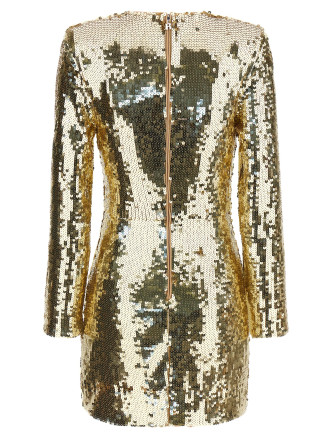 Мини-платье ROTATE BIRGER CHRISTENSEN 'Sequins Ls Mini Dress' (11677811431143) #