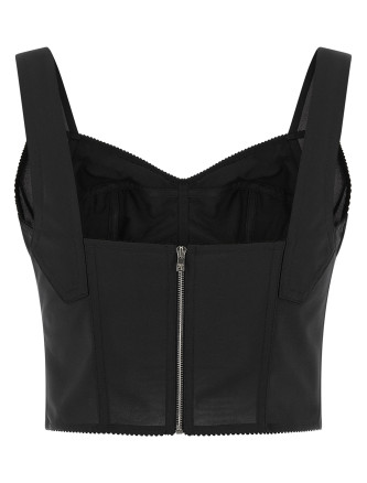 Вечерний топ DOLCE&GABBANA Bustier Top (F7W98TGDCRPN0000) #