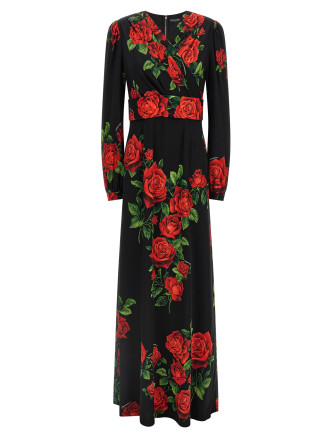 Платье макси DOLCE&GABBANA 'Rose'