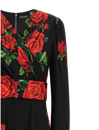 Платье макси DOLCE&GABBANA 'Rose' (F619GZFSA9RHN6EJ) #