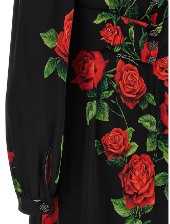 Платье макси DOLCE&GABBANA 'Rose' (F619GZFSA9RHN6EJ) #