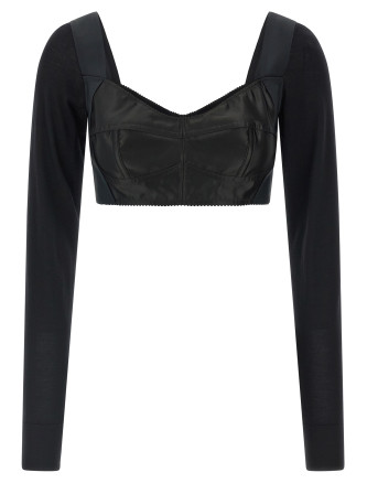 Вечерний топ DOLCE&GABBANA Bustier crop top