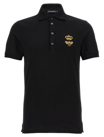 Поло DOLCE&GABBANA Embroidery piquet polo