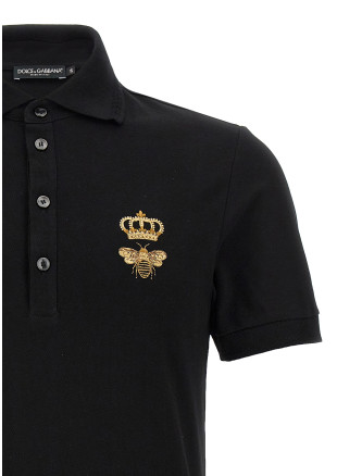 Поло DOLCE&GABBANA Embroidery piquet polo (G8LZ1ZG7WURN0000) #