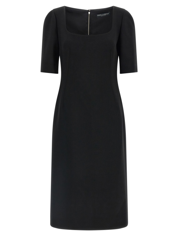 Платье миди DOLCE&GABBANA Double crêpe dress (F623GTFU2L8N0000) #1