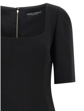 Платье миди DOLCE&GABBANA Double crêpe dress (F623GTFU2L8N0000) #