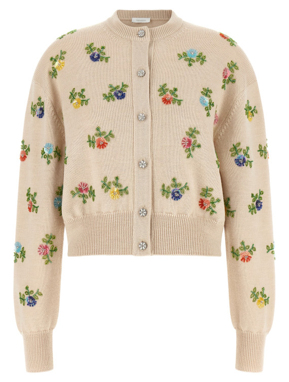 Кардиган PACO RABANNE Floral embroidery cardigan (26HMPU126ML0628P106) #1