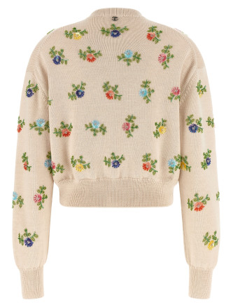 Кардиган PACO RABANNE Floral embroidery cardigan (26HMPU126ML0628P106) #