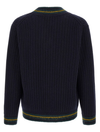 Свитер LACOSTE Blue V-neck sweater (AH8576TDV) #
