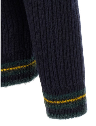 Свитер LACOSTE Blue V-neck sweater (AH8576TDV) #