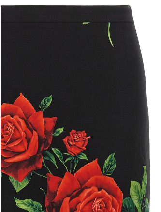 Юбка миди DOLCE&GABBANA 'Rose' (F4CSJTFSA9RHN6EJ) #