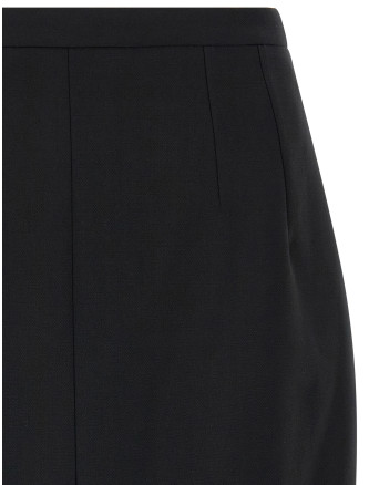 Мини-юбка DOLCE&GABBANA Double crêpe wool skirt (F4BS7TFU2L8N0000) #