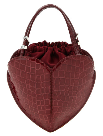 'The Heart' burgundy handbag