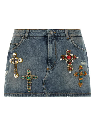 Мини юбка DOLCE&GABBANA Embroidery skirt