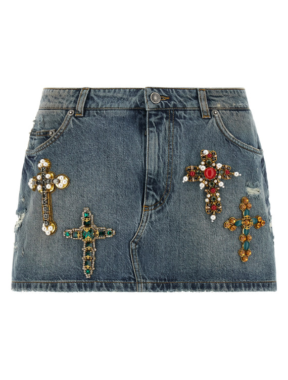 Мини-юбка DOLCE&GABBANA Embroidery skirt (F4C2TZG8PG5S9001) #1