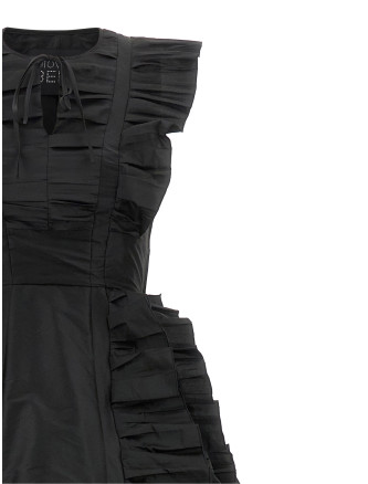 Платье макси GIOVANNI BEDIN Ruffle train dress (GBW26512LNERO) #