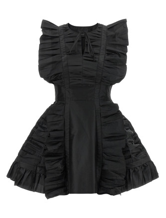 Мини-платье GIOVANNI BEDIN Black ruffle dress