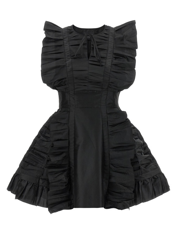 Мини-платье GIOVANNI BEDIN Black ruffle dress (GBW26512SNERO) #1
