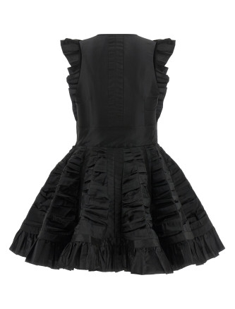 Мини-платье GIOVANNI BEDIN Black ruffle dress (GBW26512SNERO) #