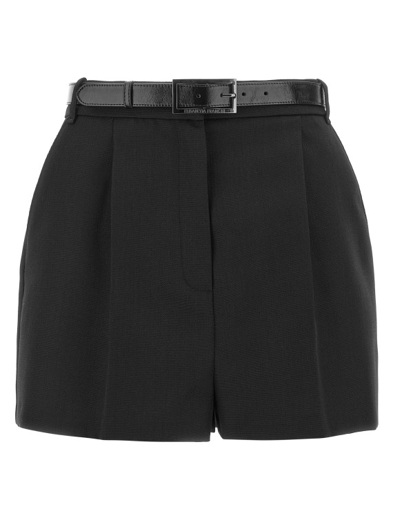 Шорты ELISABETTA FRANCHI Belted wool shorts (SH00767E2110) #1