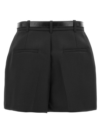 Шорты ELISABETTA FRANCHI Belted wool shorts (SH00767E2110) #