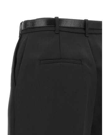 Шорты ELISABETTA FRANCHI Belted wool shorts (SH00767E2110) #