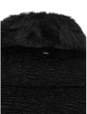 Шуба HERNO Black Astrakhan effect jacket (PI002320D129539300) #