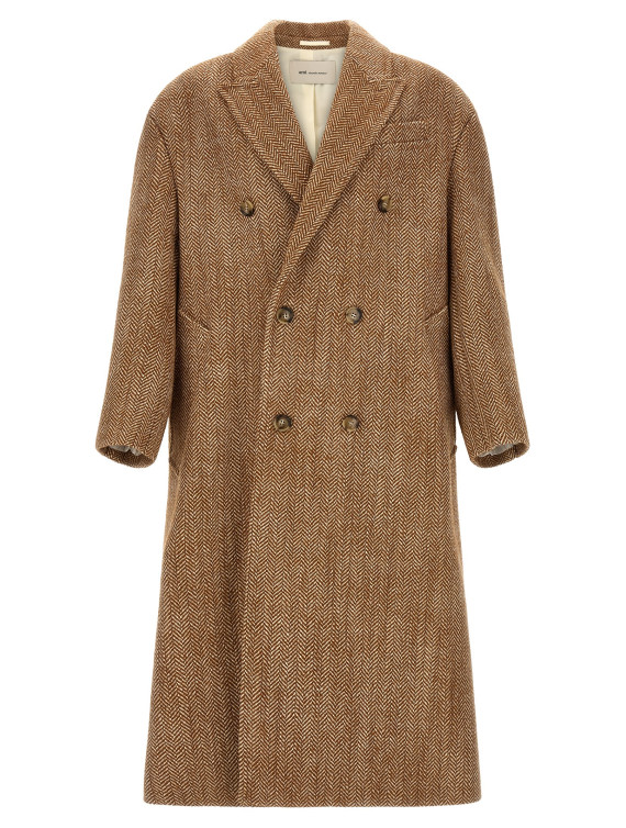 Пальто AMI PARIS Herringbone coat (HCO458WV0214A255) #1