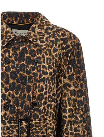 Тренч SAINT LAURENT Double-breasted trench coat (870715Y9J029665) #