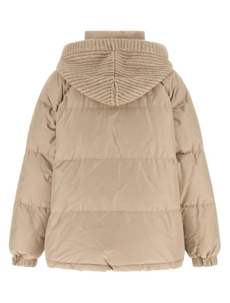 Пуховик BRUNELLO CUCINELLI Beige taffeta down jacket (MH5253266C030) #