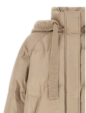 Пуховик BRUNELLO CUCINELLI Beige taffeta down jacket (MH5253266C030) #