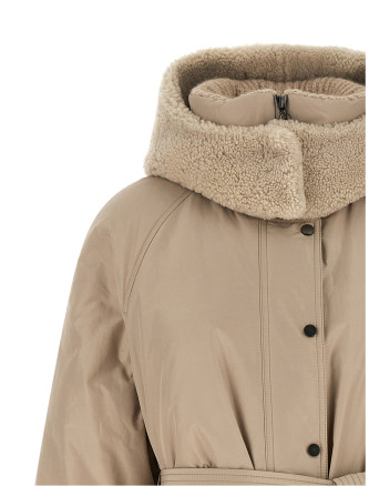 Пуховик BRUNELLO CUCINELLI Beige long down jacket (MH5259529C030) #