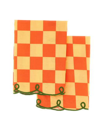 Кухонный текстиль BITOSSI Set of 2 napkins with scalloped edge (DAM00054U) #
