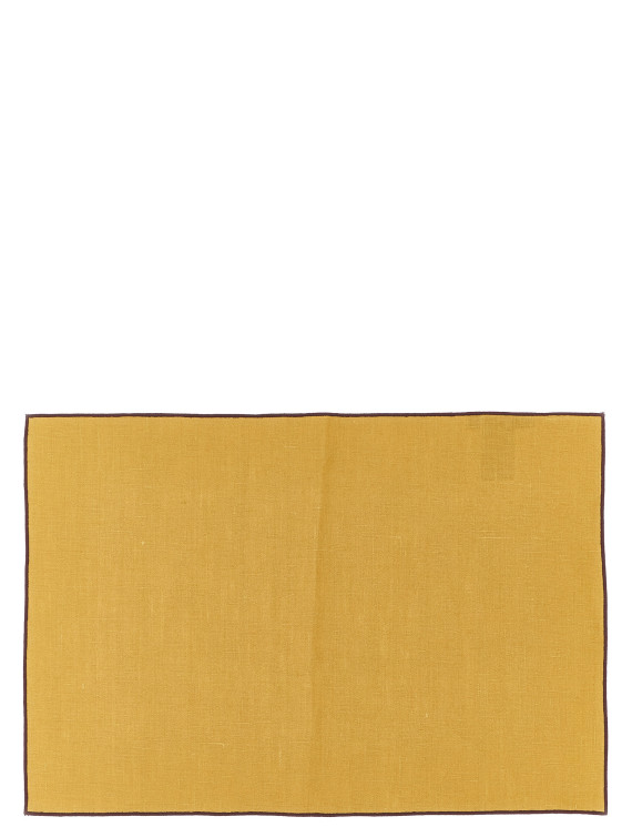 Кухонный текстиль BORGO DELLE TOVAGLIE Stain-resistant placemat Filo in linen (AE0602LI0000CURRYPRUNO) #1