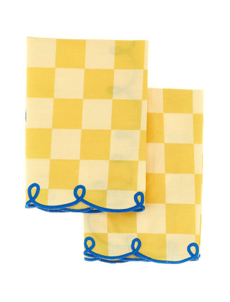 Кухонный текстиль BITOSSI Set of 2 napkins with scalloped edge (DAM00051U) #