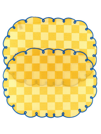 Кухонный текстиль BITOSSI Set of 2 placemats with scalloped edge (DAM00001U) #