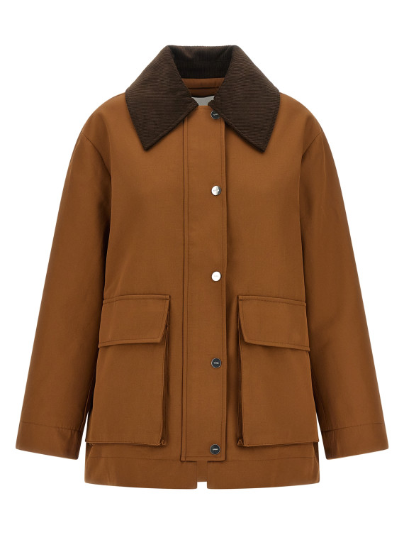 Куртка GANNI Brown twill jacket (A101022105W) #1