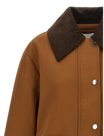Куртка GANNI Brown twill jacket (A101022105W) #
