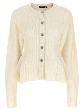 Кардиган ROTATE BIRGER CHRISTENSEN White jewel buttons cardigan