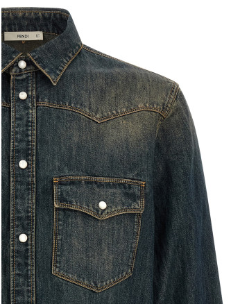 Рубашка FENDI Bananatex® denim shirt (FLF002B1PDF19S8) #