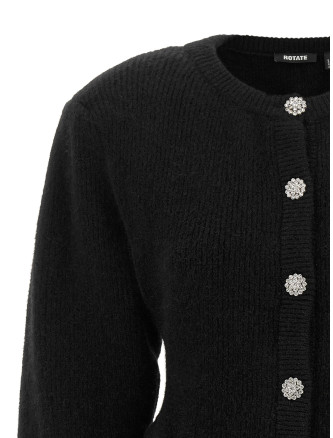 Кардиган ROTATE BIRGER CHRISTENSEN Black jewel button cardigan (116903100100) #