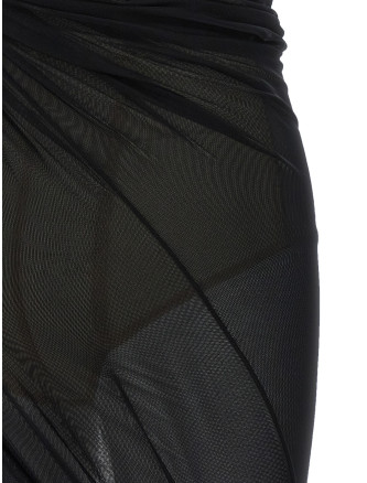 Платье миди THE ATTICO Dress with transparencies (CAPWCW00334PLL005AA100) #