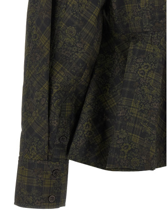 Рубашка GANNI Floral tartan shirt (A1040505ZZ3) #
