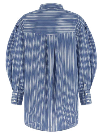 Рубашка GANNI Striped cotton shirt (A1140007ZWF) #