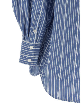 Рубашка GANNI Striped cotton shirt (A1140007ZWF) #